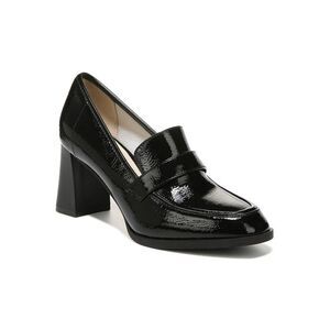 LIFE STRIDE Womens Black Strap On Farrah Almond Slip On Heeled Loafers 11 W